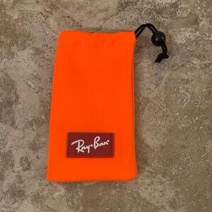 Ray-Ban Vibrant Orange Sunglasses Pouch case glasses